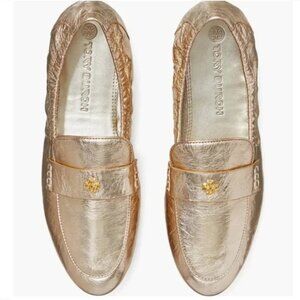 Tory Burch Ballet Loafer Spark Gold, Size 7.5